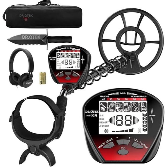 DR.ÖTEK Metal Detector for Adults with LCD Display