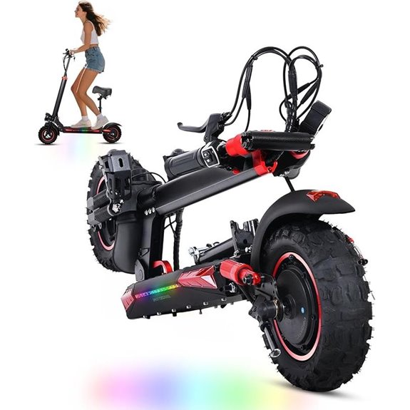 Offroad Electric Scooter Adults with Seat 1200W