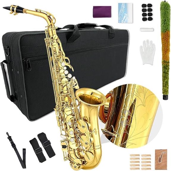 Alto E Flat Saxophone Beginner Kit with Case