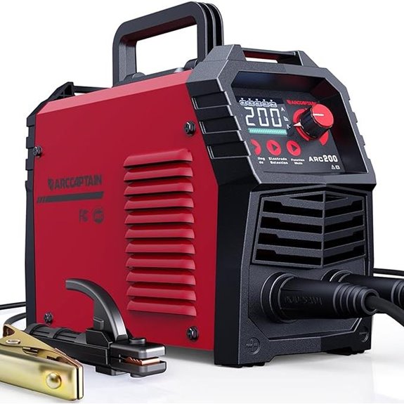 ARCCAPTAIN 200A Arc/Lift TIG Welder with LED Display
