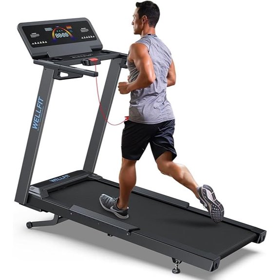WELLFIT Auto Incline Treadmill with Bluetooth and Pulse