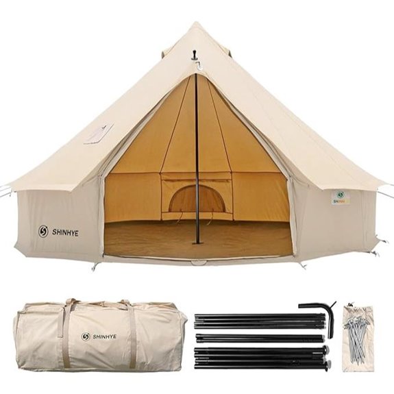 Canvas Bell Tent for Camping and Glamping