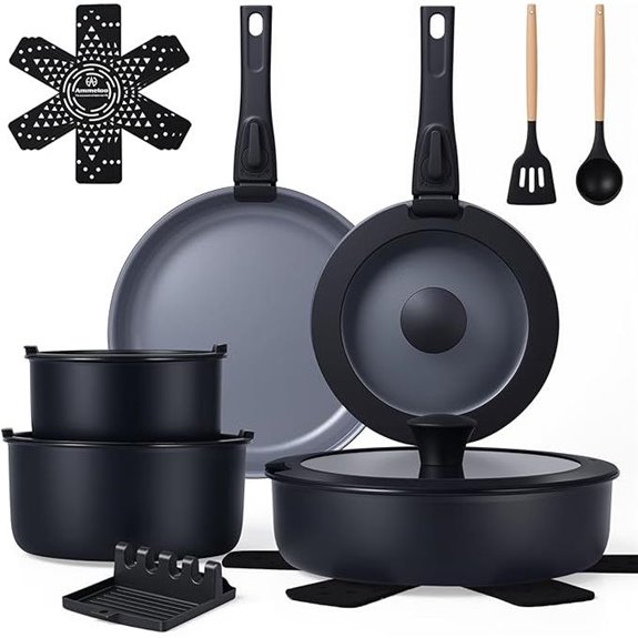 Ammeloo 18-Piece Non-Stick Ceramic Cookware Set