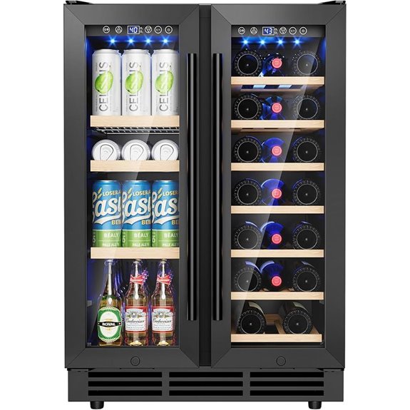 24-Inch Built-In Wine Refrigerator with Glass Door