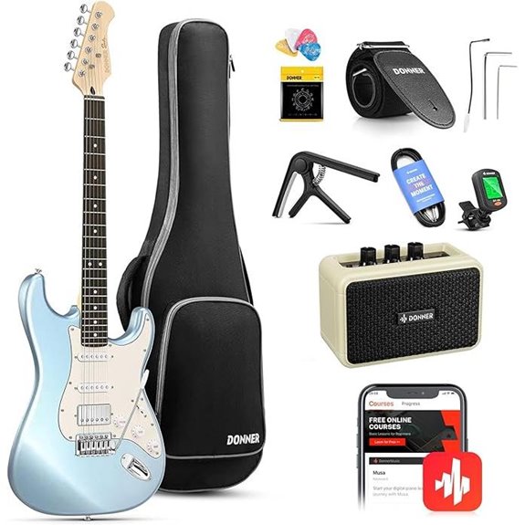 Donner Electric Guitar Kit with Amp & Accessories