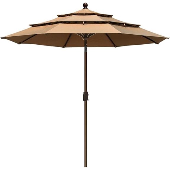 EliteShade 10-Year Non-Fading 9Ft Market Umbrella