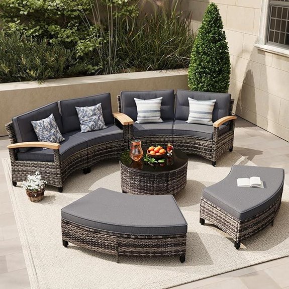 MEISSALIVVE 8-Piece Outdoor Patio Furniture Set