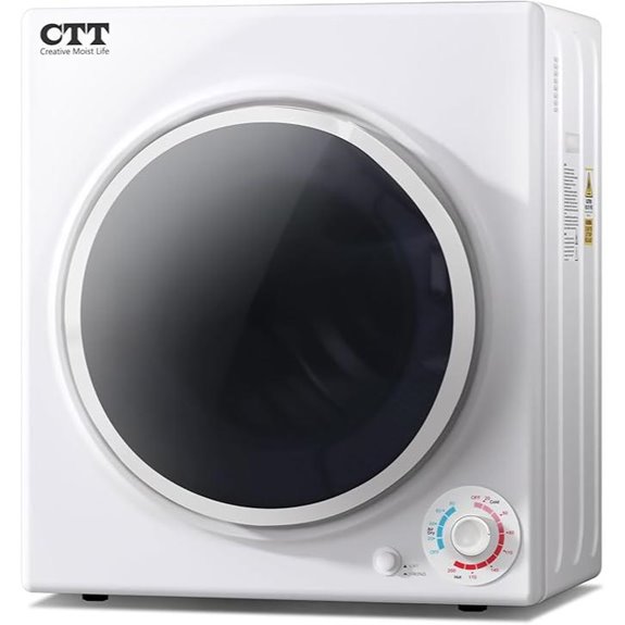 CTT 3.5 Cu. Ft. Electric Clothes Dryer with 4 Modes