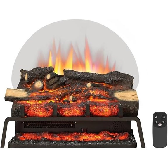 electric fireplace log set