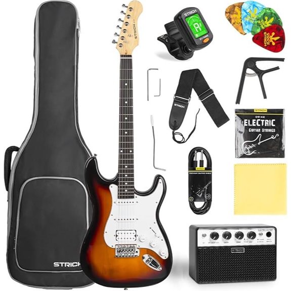 STRICH Electric Guitar Starter Kit with Amp and Accessories