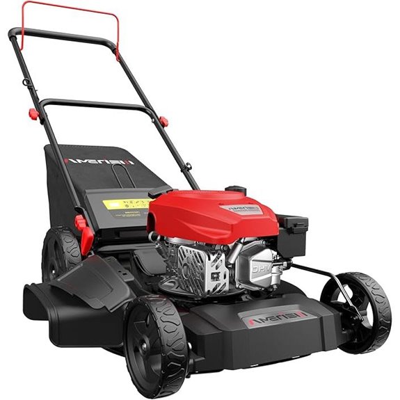 21 Gas Lawn Mower with 3-in-1 Features