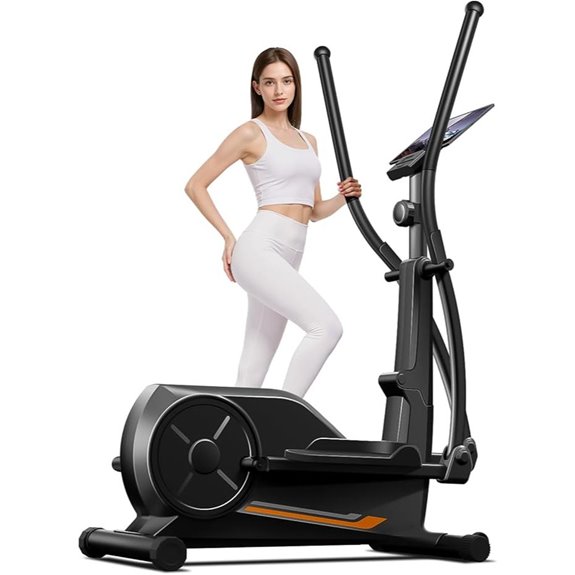 UMAY Elliptical Exercise Machine with LCD Monitor