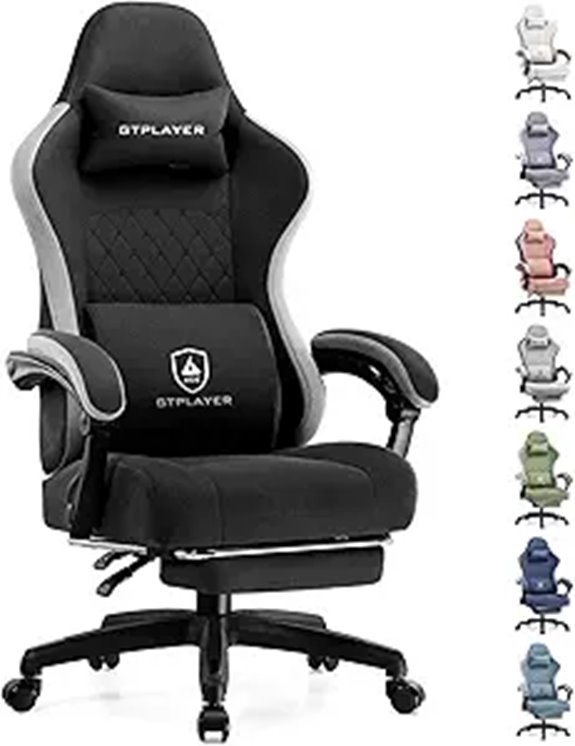 GTPLAYER Ergonomic Gaming & Office Chair with Footrest