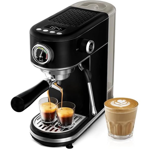 HIBREW H10B Espresso Machine with Display and Gauge