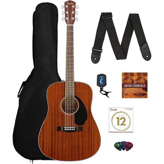 Fender CD-60S Acoustic Guitar Bundle with Accessories