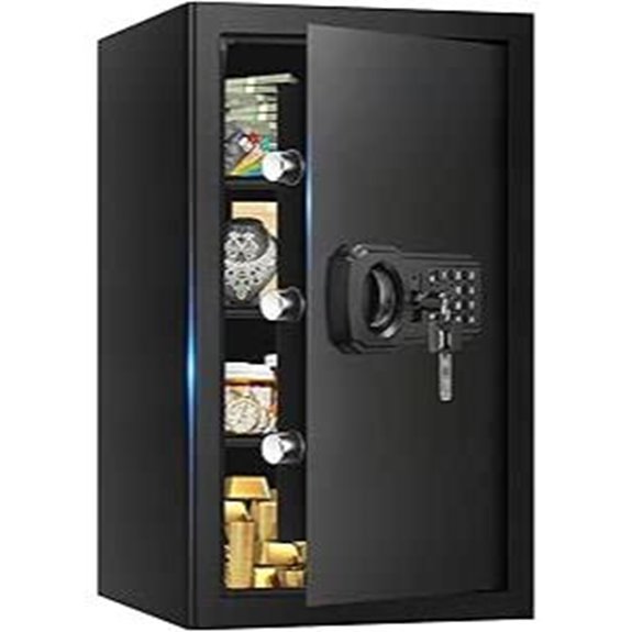 Large Fireproof Digital Safe with Keypad and Spare Keys