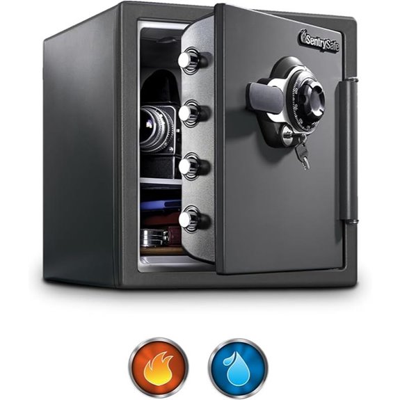 SentrySafe Fireproof Waterproof Safe Box with Dial
