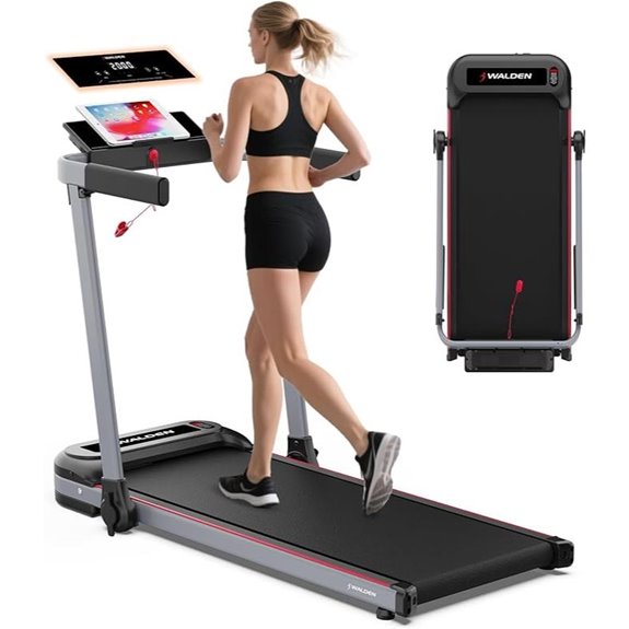 Walden Folding Electric Treadmill with Handle