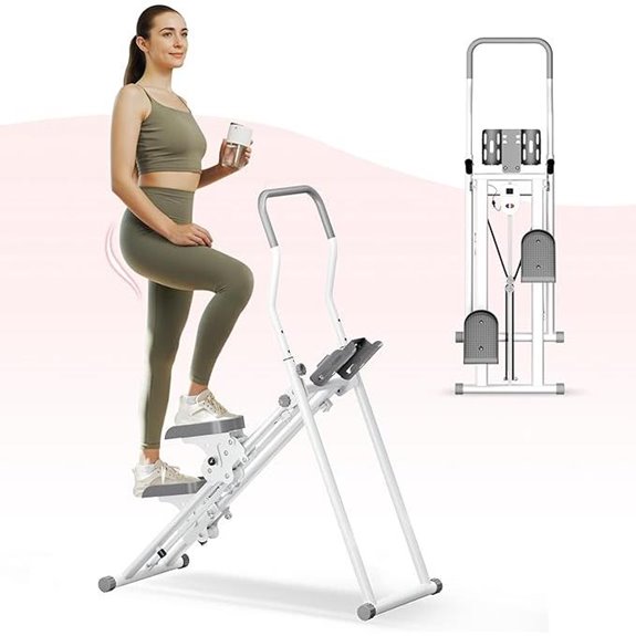 PAETA Foldable Stair Stepper with LCD & Adjustable Handle