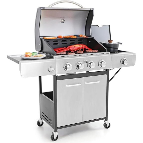 Captiva 4-Burner Propane Gas BBQ Grill