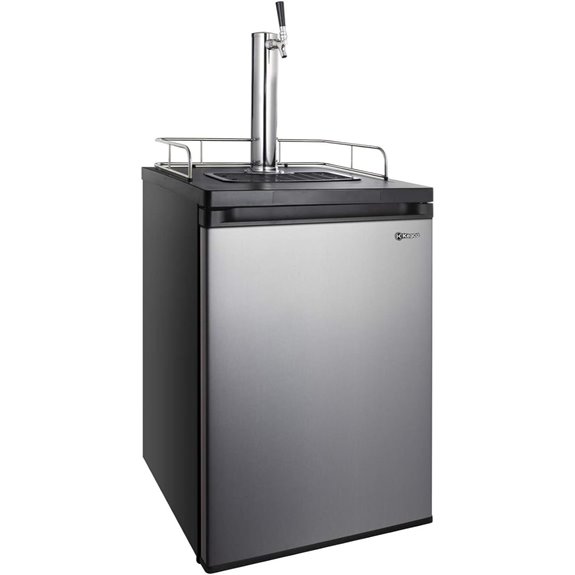 Kegco Full-Size Kegerator Refrigerator with Single Faucet