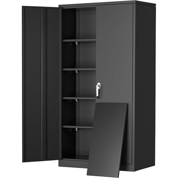 Greenvelly 72 Metal Storage Cabinet with Locking Doors