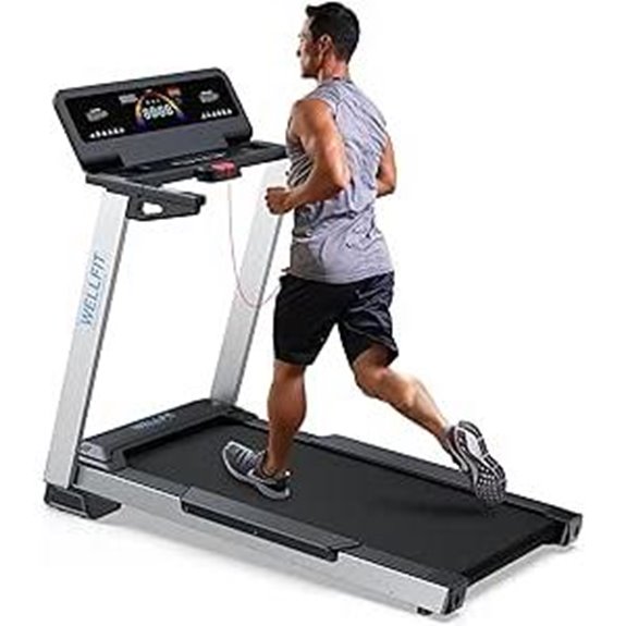 WELLFIT Heavy Duty Treadmill with Incline and Bluetooth