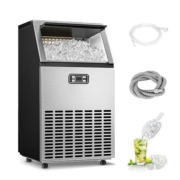 high capacity self cleaning ice machine