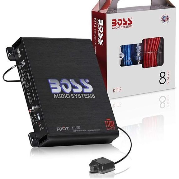 BOSS Car Amplifier & Wiring Kit (1100W Max)