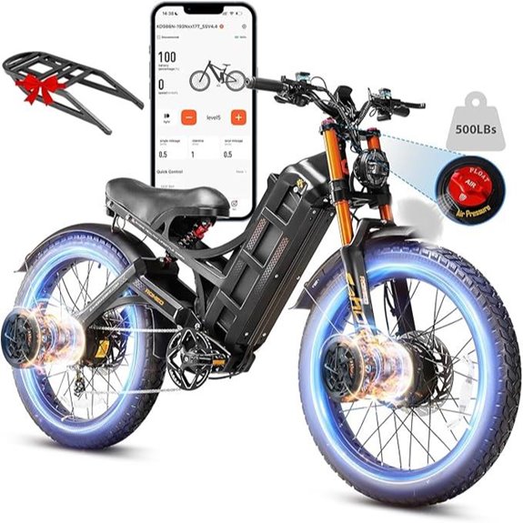 eAhora Romeo Dual-Motor Electric Bike (5600W 250 Miles)