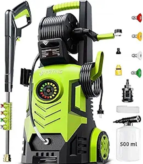 Upgraded 5000PSI Pressure Washer with Touch Screen