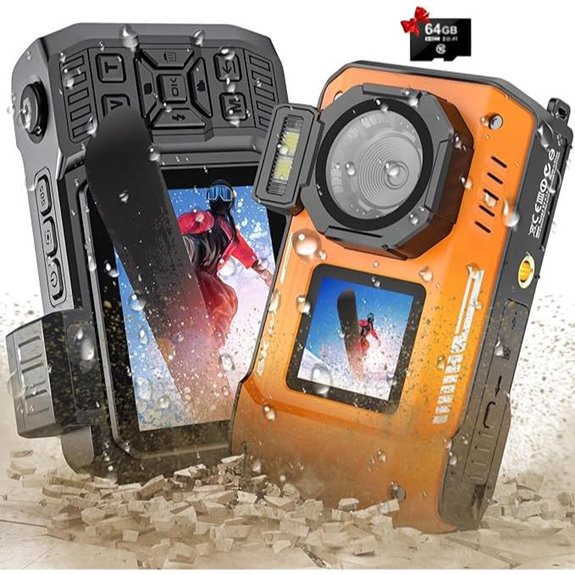 8K Waterproof Underwater Camera with Dual Screens