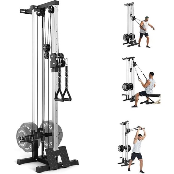 Dual Pulley Cable Crossover Machine for Home Gym