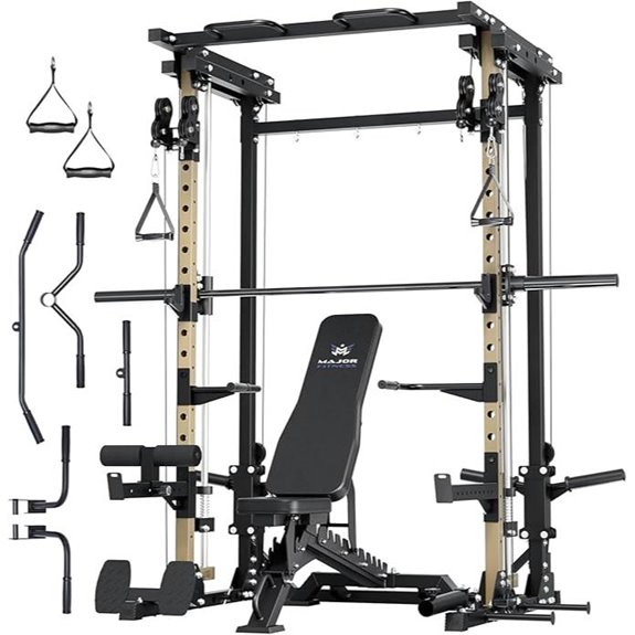 Major Fitness Drone3 Smith Machine Home Gym Rack