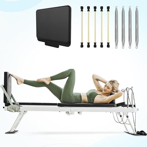 Pilates Reformer Machine with Resistance for Home Use