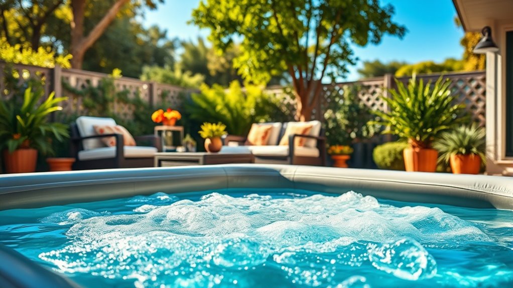 hot tub size features efficiency