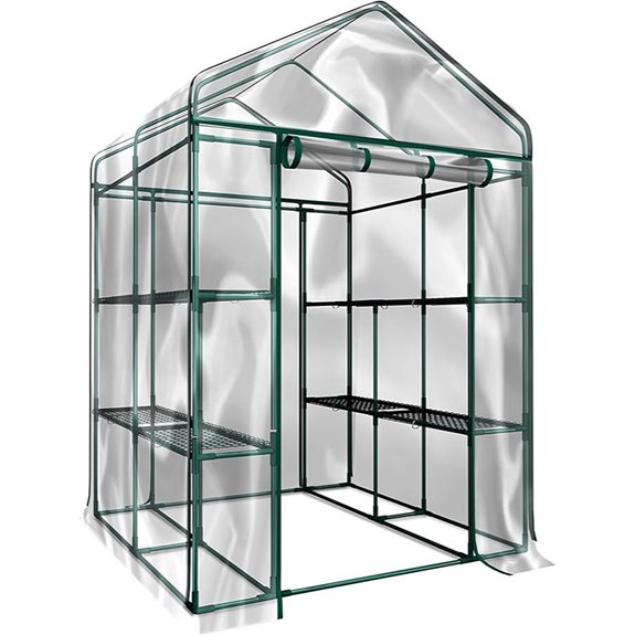 Walk-in Greenhouse with Shelves by Home-Complete