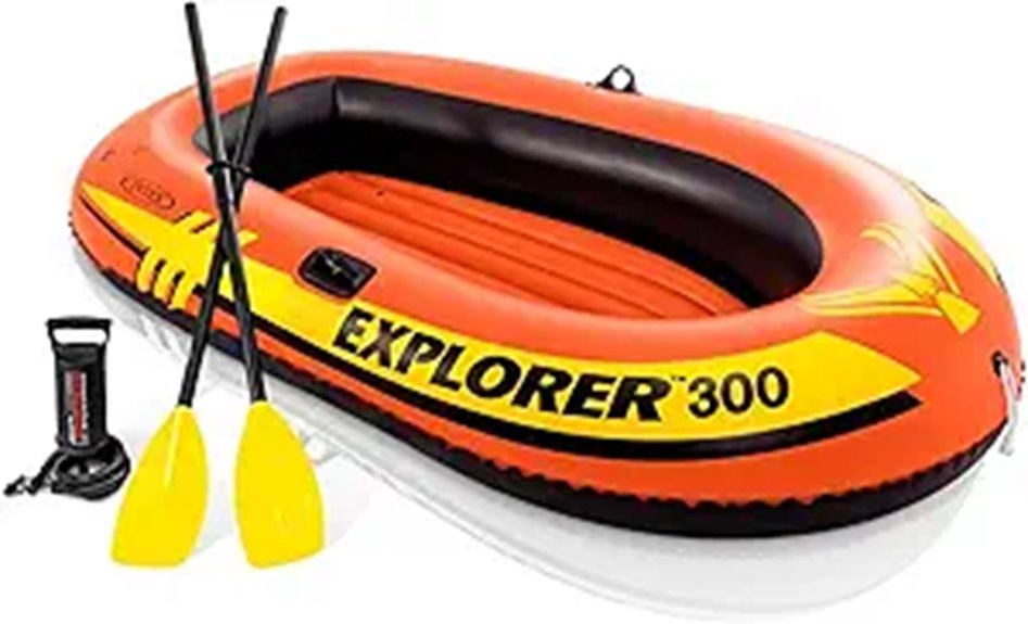 INTEX Explorer Inflatable Boat with Dual Air Chambers