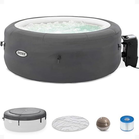 INTEX SimpleSpa Inflatable Hot Tub for Four