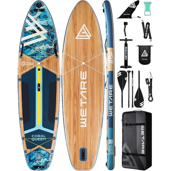 Inflatable 11'6 Paddle Board for Adults and Yoga