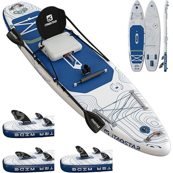 Adventure 12’x35” Inflatable Paddle Board with Accessories