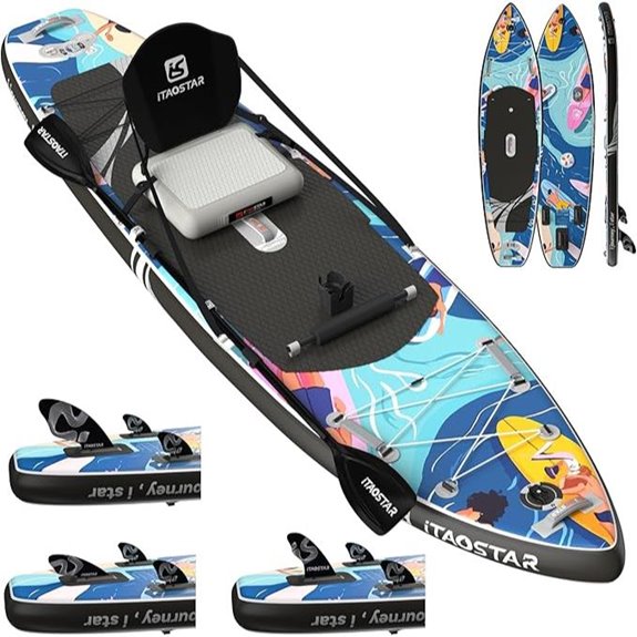 Inflatable Stand-Up Paddle Board with Seat and Accessories