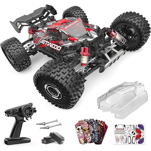 Jetwood 1/16 Brushless RC Car with Dual Batteries