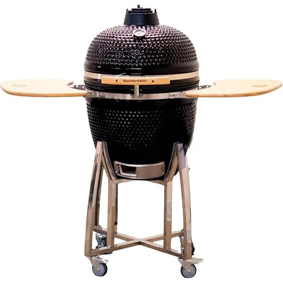 Comfortbilt 21 Kamado Grill with Side Shelves