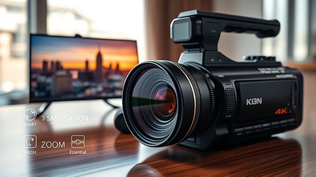 key filming performance features