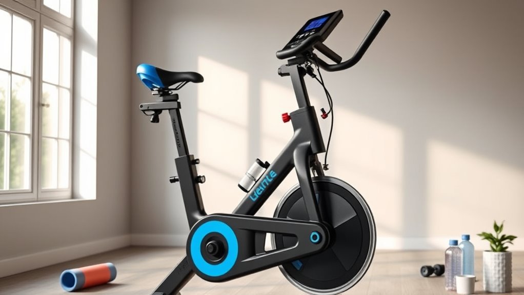 key home spin bike features