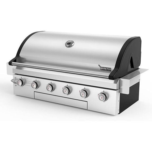 Brand-Man 40-Inch 6-Burner Built-In Propane Grill