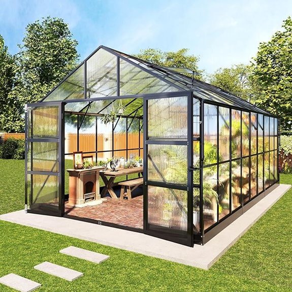 AMERLIFE 10x18x8.4 FT Greenhouse with Vents