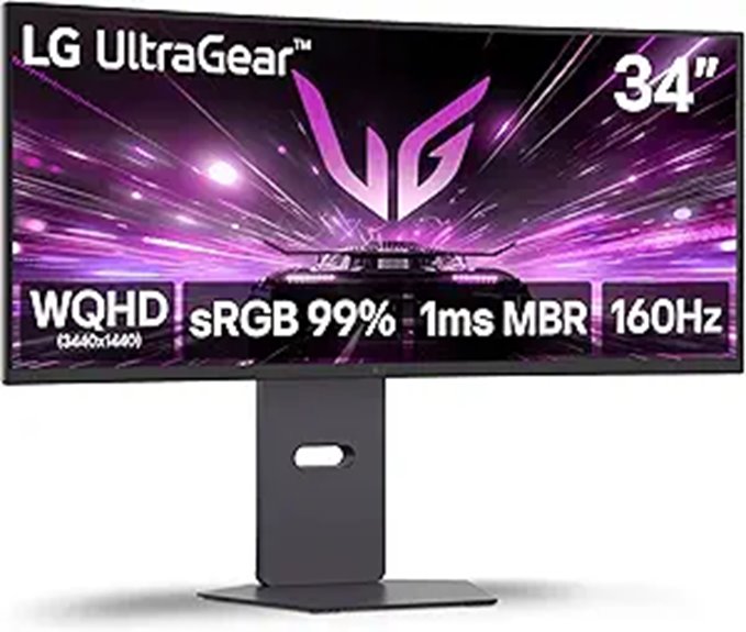 LG 34G600A-B Ultragear 34-Inch Curved Gaming Monitor