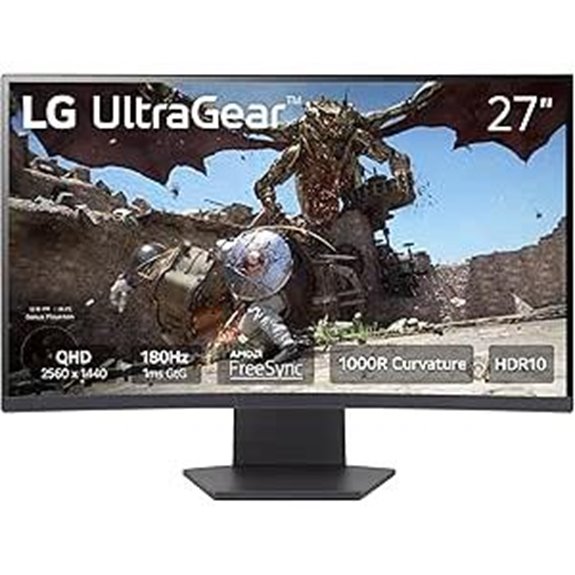 LG 27GS60QC-B Ultragear Curved Gaming Monitor